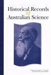 Historical Records Of Australian Science雜志