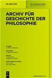 Archiv Fur Geschichte Der Philosophie雜志