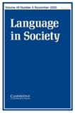 Language In Society雜志