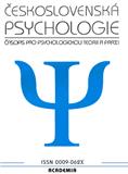 Ceskoslovenska Psychologie雜志