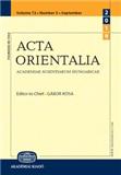 Acta Orientalia Academiae Scientiarum Hungaricae雜志